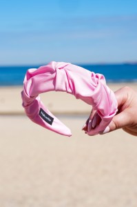 Opaska marszczona ROXY LYCRA® różowa