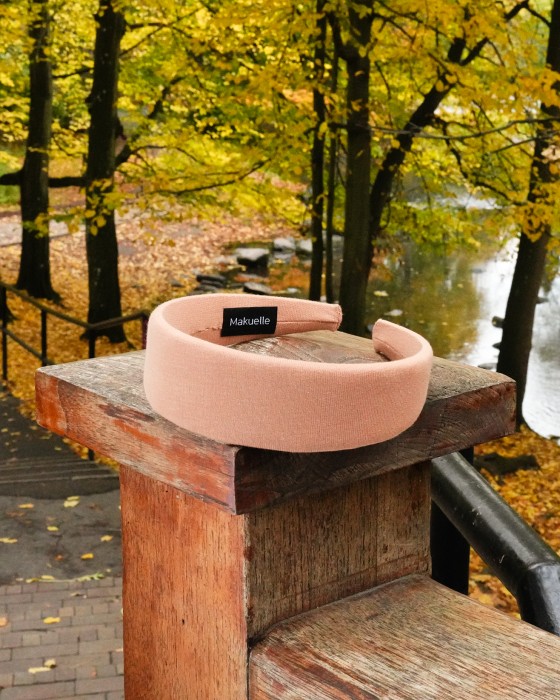 Opaska płaska LUNA Karmel 4 cm